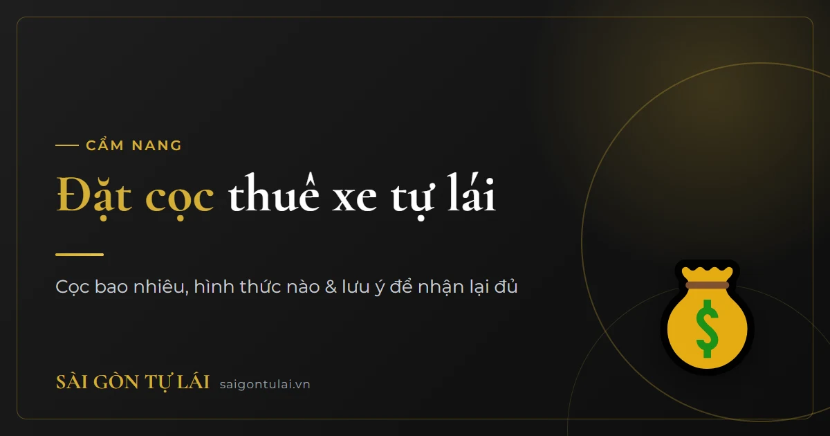 Đặt cọc thuê xe tự lái bao nhiêu
